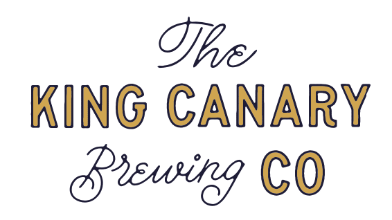 logo for the king canary brewinng coompany in davidson nc