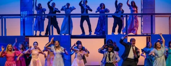 members of davidson community players putting on a show