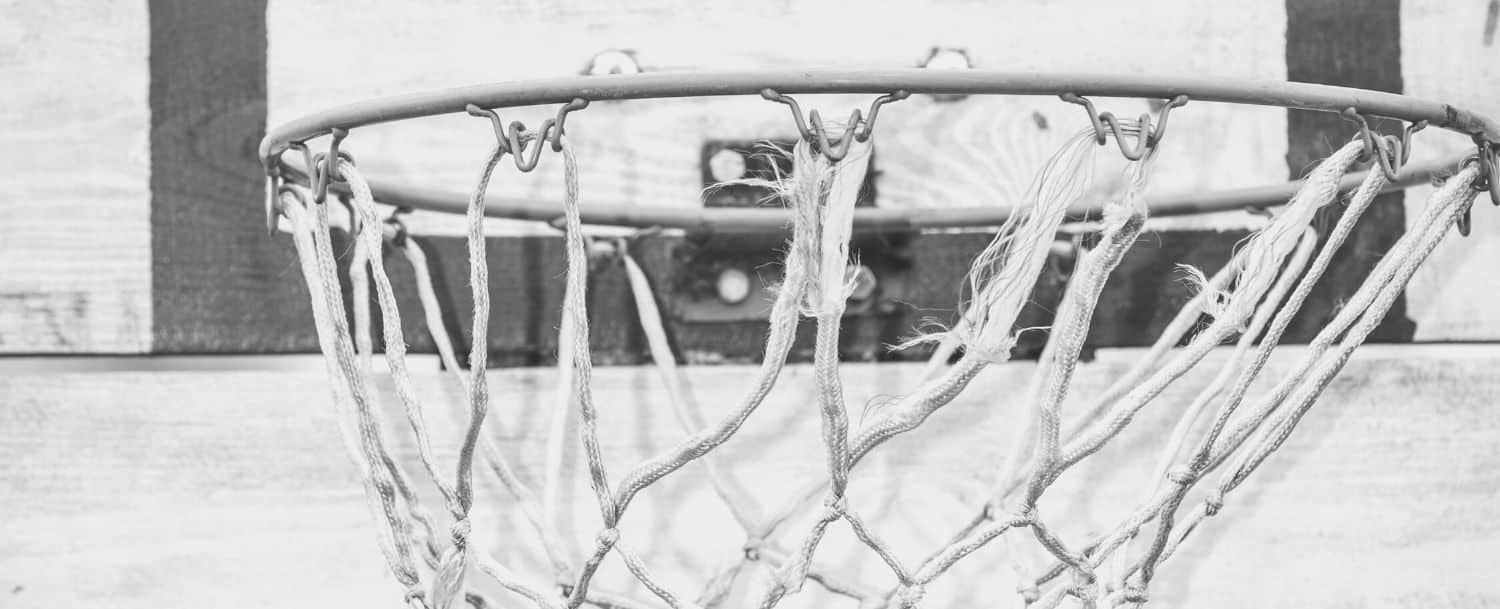 Vintage basketball hoop