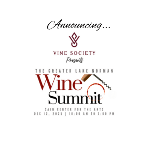 Vine Society logo with text announcing Wine Summit